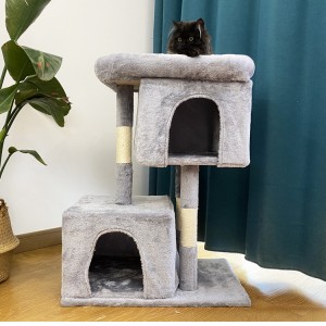 Creative Cat Toy Sisal Big Climbing Scratch Pet Scratcher Post Wood Cat Tree House