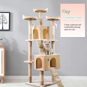 Three Layers Cat Climbing Frame Sisal Cashmere Cat Scratch Tree Hemp Rope Cat Scratching Post