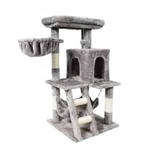 Pet Lounge Cheap Modern Nature Sisal Climbing Frame Large Condo Tower Cat Tree