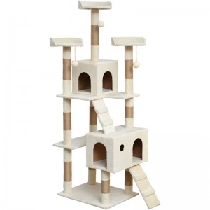 Three Layers Cat Climbing Frame Sisal Cashmere Cat Scratch Tree Hemp Rope Cat Scratching Post