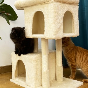 Creative Cat Toy Sisal Big Climbing Scratch Pet Scratcher Post Wood Cat Tree House