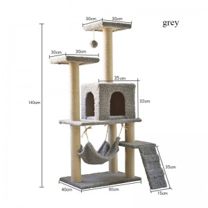 Hot Selling Product Solid Wood Cat Small Climbing Frame Cat Jumping Platform Tree