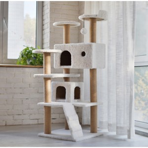 Three Layers Cat Climbing Frame  Cat Scratch Tree Hemp Rope Cat Scratching Post