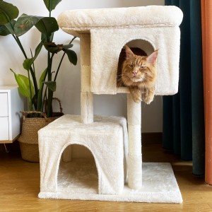 Creative Cat Toy Sisal Big Climbing Scratch Pet Scratcher Post Wood Cat Tree House