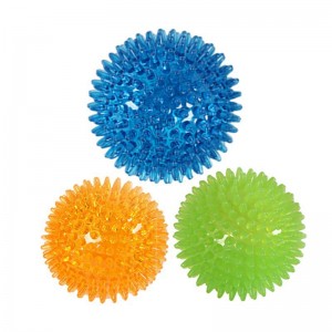 Bouncy Floating Teeth Cleaning Spiky Squeaky Ball  Durable Dogs Toys