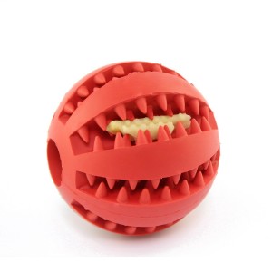 Pet Toy Rubber Ball Chew Toys Tooth Cleaning Leakage Food dog Toys