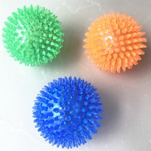 Bouncy Floating Teeth Cleaning Spiky Squeaky Ball  Durable Dogs Toys