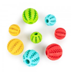 Pet Toy Rubber Ball Chew Toys Tooth Cleaning Leakage Food dog Toys