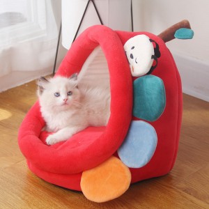 Pet Cat Small Dog Usage House Bed Semi-closed Duck Shape pet nest