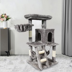 Pet Lounge Cheap Modern Nature Sisal Climbing Frame Large Condo Tower Cat Tree