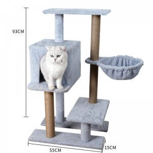 Hot Selling Flower Cat Climbing Frame Cat Scratching Post Cat Tree Tower For Pet